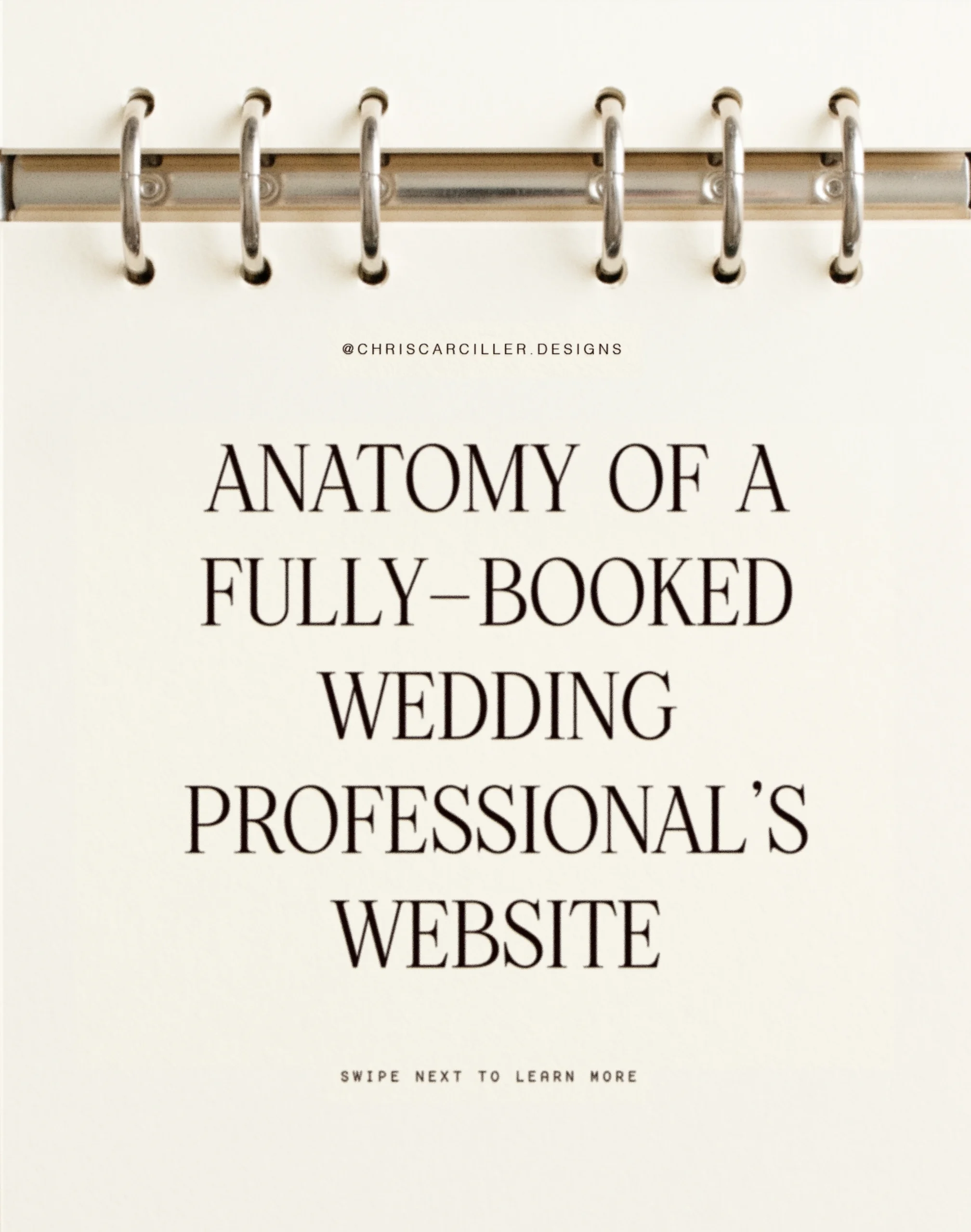 the anatomy of a fully booked wedding pro’s website