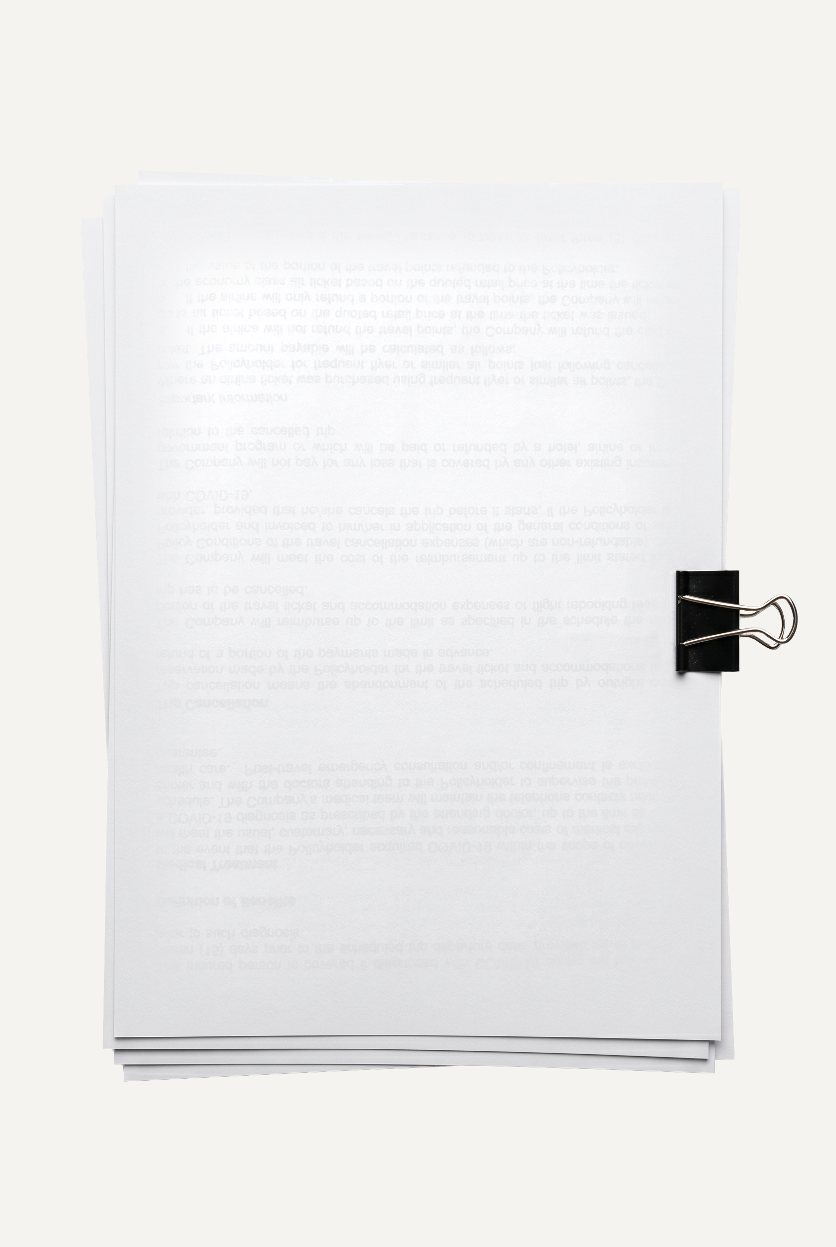 Bonnie – Aesthetic stacked paper document with clip stationery mockup