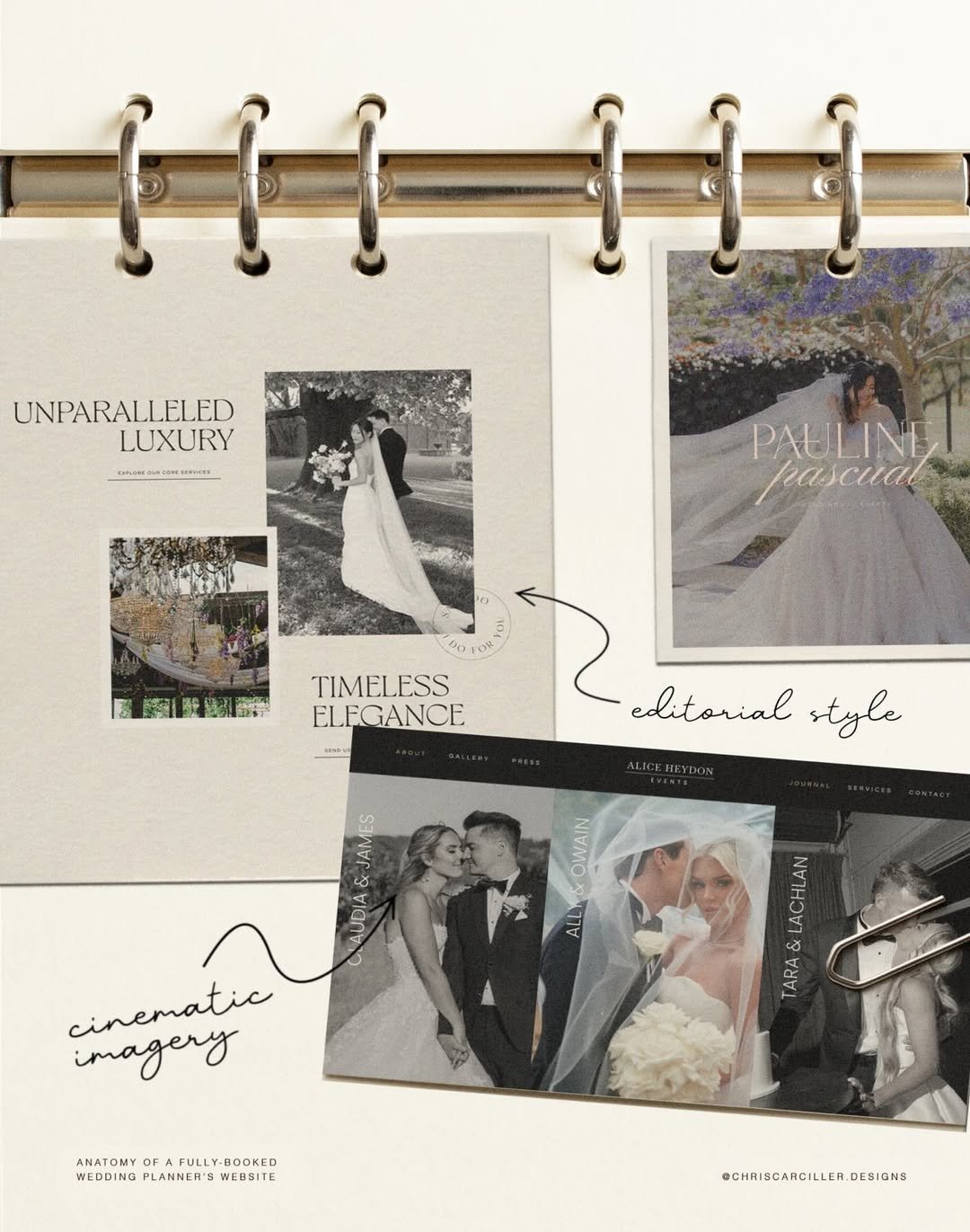 Penelope - Aesthetic ring binder journal (+photos clipped) mockup - Image 4